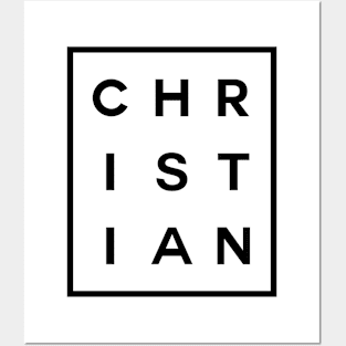 Christian Boxed (Black) Posters and Art